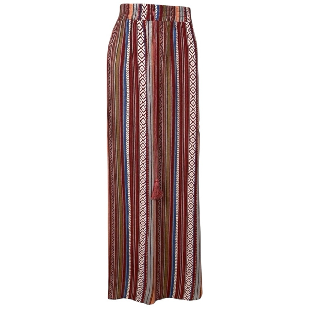 NWT BloomChic size‎ 10 maxi Skirt Boho Stripe Tassel